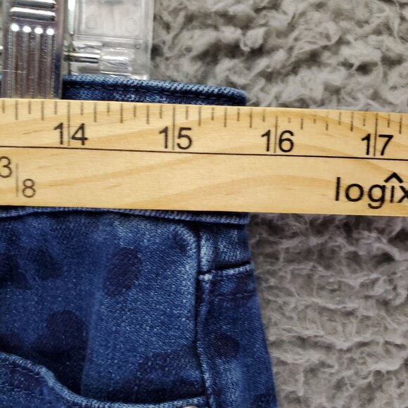 Talbots Jeans Womens Size 6 Blue Leopard Slim Ankle Cotton Blend - Picture 5 of 10